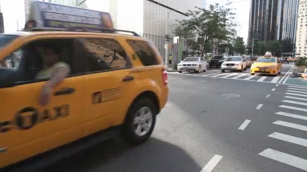 Táxis da cidade de Nova York — Vídeo de Stock