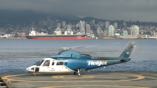 Helicóptero en Vancouver — Vídeo de stock