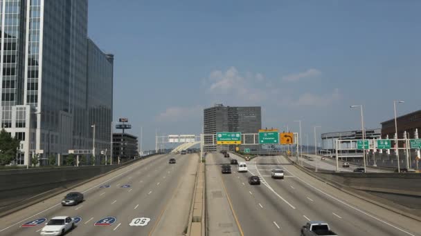 Tijd lapse cincinatti verkeer — Stockvideo