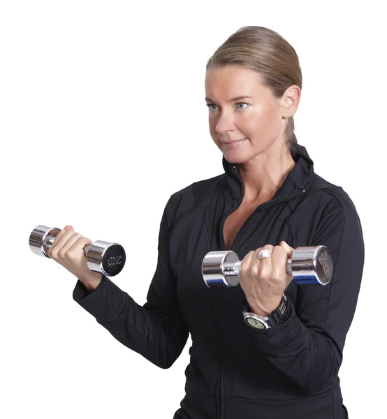 Woman doing exercises — Stock Photo, Image