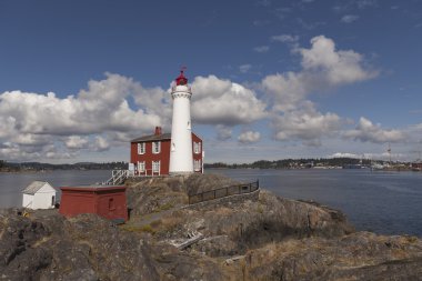 Lighthouse on Vancouver Island clipart