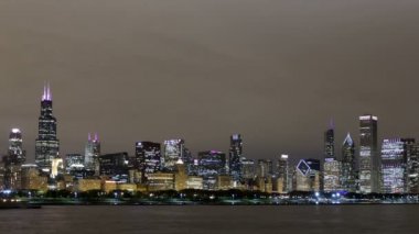 Chicago skyline gece