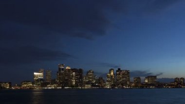 Boston manzarası alacakaranlıkta