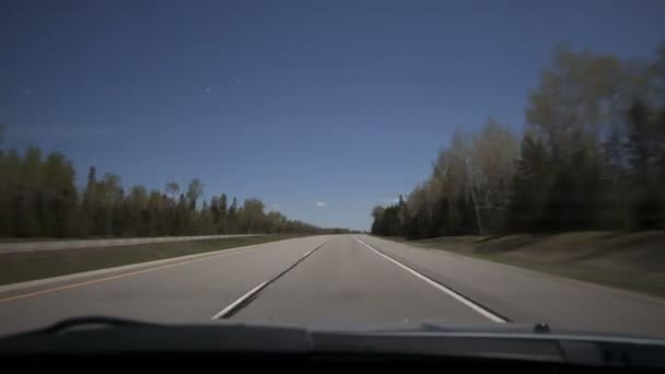 Time lapse highway dashboard — Stock Video