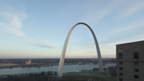 Puerta de entrada Arco St. Louis — Vídeo de stock