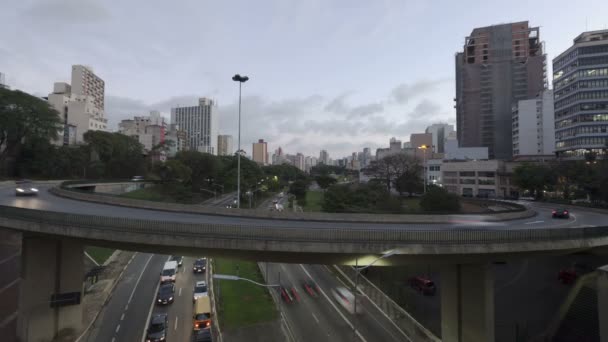 サンパウロでの交通 — ストック動画