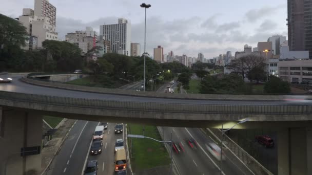 Ruch w Sao Paulo — Wideo stockowe