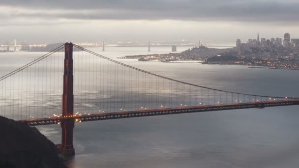 Ponte portão dourado — Vídeo de Stock