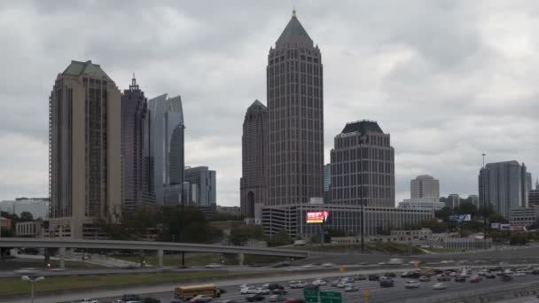 Skyline de Atlanta de lapso de tiempo — Vídeos de Stock