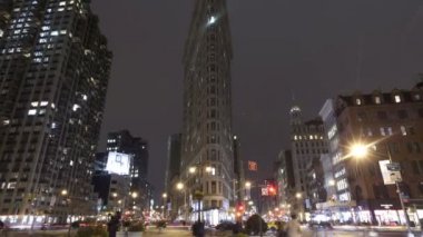 Flatiron Binası New York geceleri