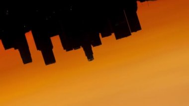 Los angeles skyline gündoğumu