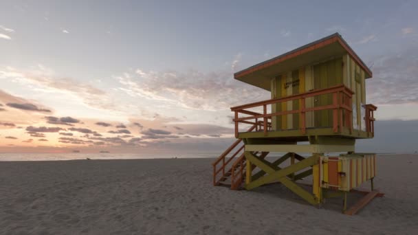 Miami Beach nascer do sol timelapse — Vídeo de Stock