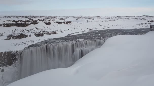 Cachoeira Selfoss na Islândia — Vídeo de Stock