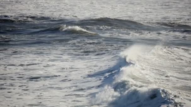 Slowmotion oceaan golven breken — Stockvideo