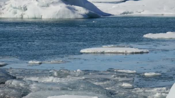 Iceberg de cerca Jjalá kulsarlon — Vídeos de Stock