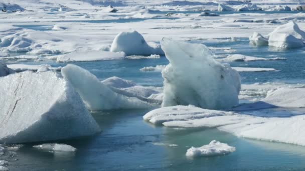 Lapso de tempo Iceberg fechar J=kulsarlon — Vídeo de Stock