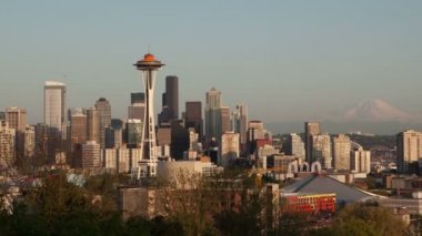 Timelapse Seattle akşam uzaklaştırma