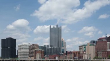 Timelapse Pittsburgh ufuk çizgisi uzaklaştırma