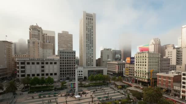 Timelapse Union Square San Francisco — Wideo stockowe