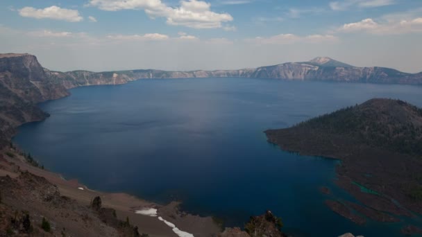 Timelapse Cratera Lake National Park zoom out — Vídeo de Stock