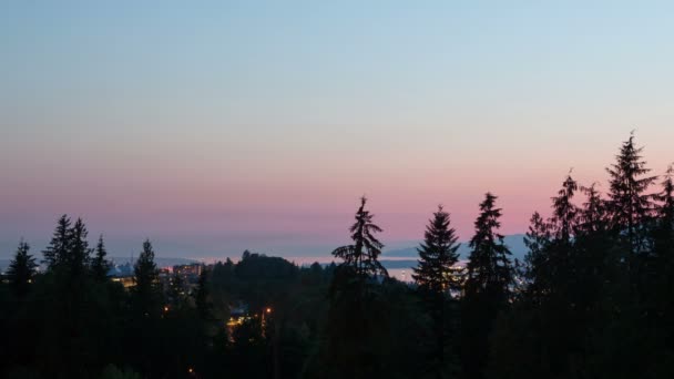 Timelapse Vancouver park görünümü uzaklaştırma — Stok video