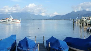 Chiemsee üzerinde turist Cruiseship