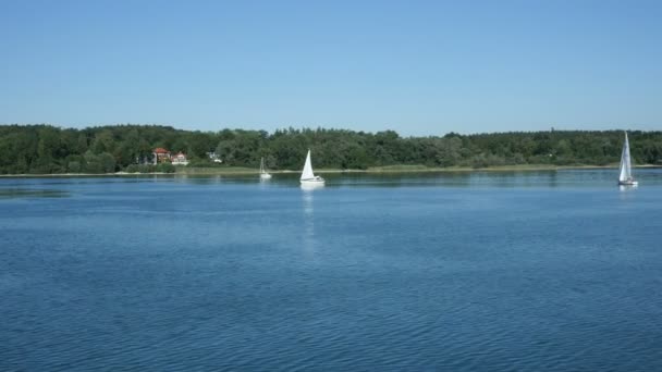 Strandlinjen Fraueninsel Chiemsee — Stockvideo