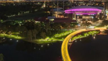 Timelapse Adelaide Oval yakın çekim