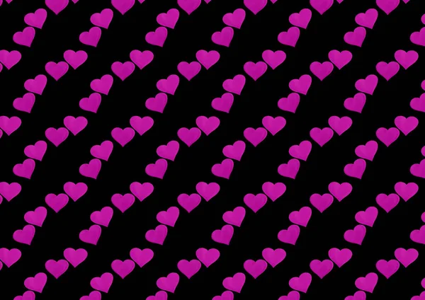 Siyah arka planda pembe kalpler, pembe kalpler deseni.
