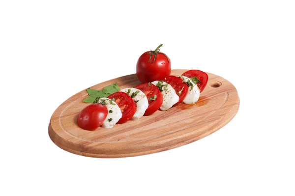 Ensalada de mozzarella de tomate - Caprese — Foto de Stock