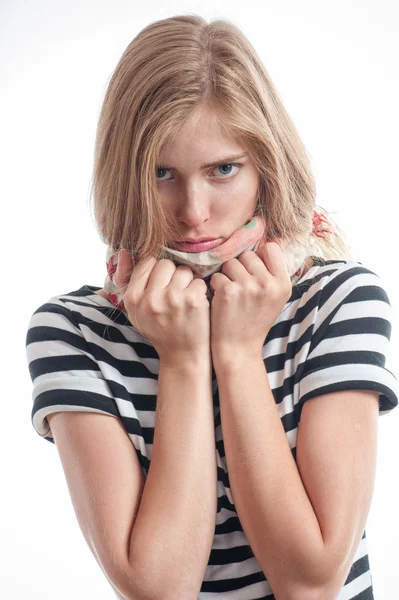 Mujer enferma — Foto de Stock