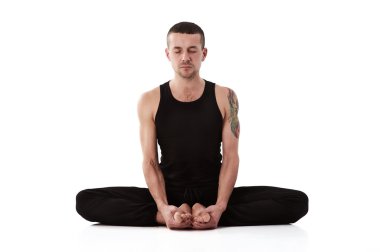 Yoga adam Studio poz