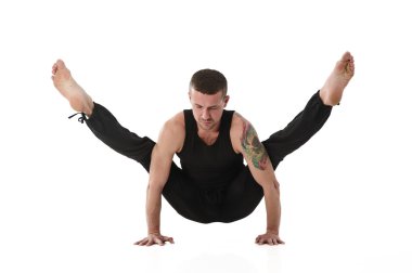 Yoga adam Studio poz