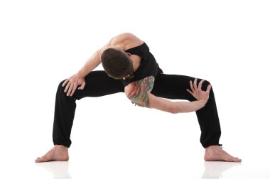 Yoga adam Studio poz