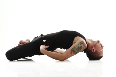 Yoga adam Studio poz