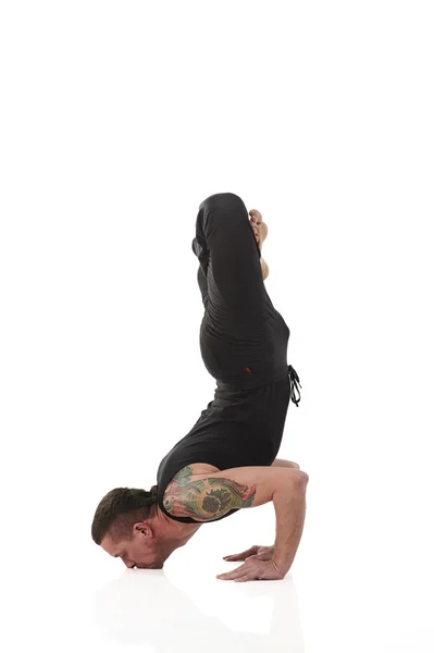 Yoga Man posing in studio — Stock Photo, Image