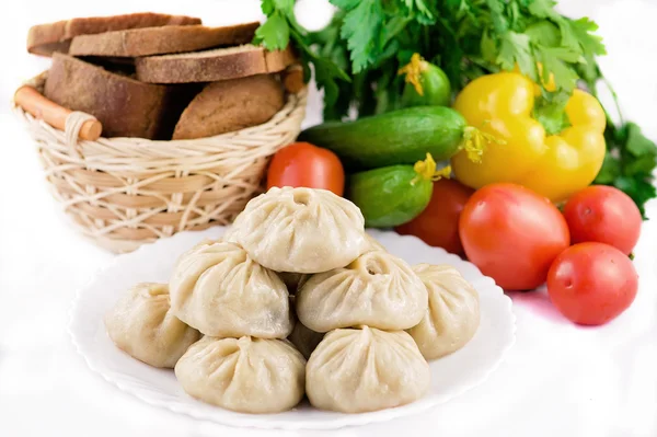 Národní jídlo Buryat (mongolsky) Royalty Free Stock Fotografie