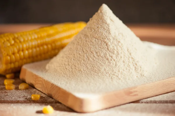 Sifted maize flour — Stock Photo, Image