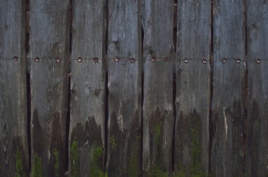 Eski siyah boyalı ahşap duvar