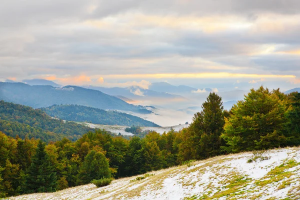 Carpazi ucraini in autunno — Foto Stock