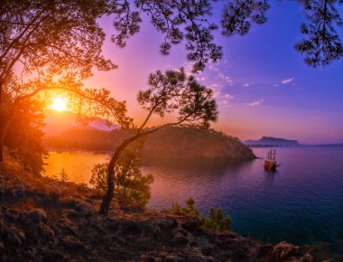 Kemer Antalya Türkiye günbatımı