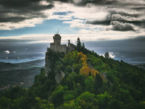 Castelo Medieval San Marino — Fotografia de Stock