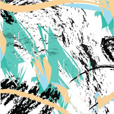 Yaratıcı el çizimi sıçrama dokusu. Moda Grafik Tasarımı. Vektör. Çağdaş sanat. 