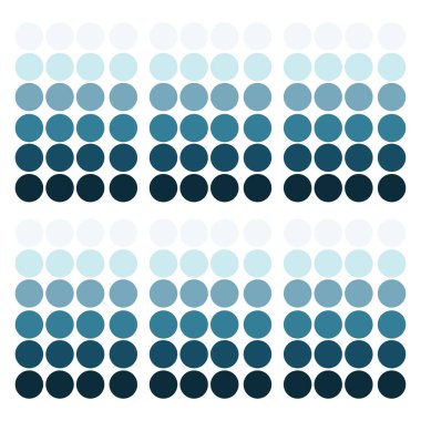 Soyut arkaplan. Yaratıcı noktalar tasarımı. Farklı tonlarda yuvarlak elementler