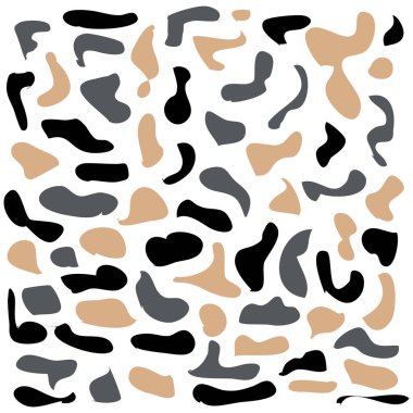 Parlak nokta deseni. El mürekkebi boyalı daireler. Kumaş, tekstil, ambalaj kağıdı için tasarım elemanı.