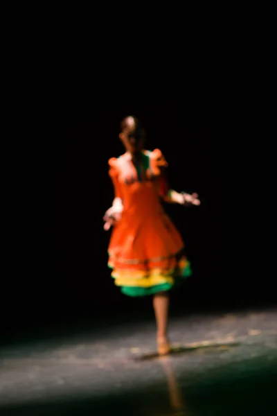 Rozostřený flamenco tanečnice — Stock fotografie