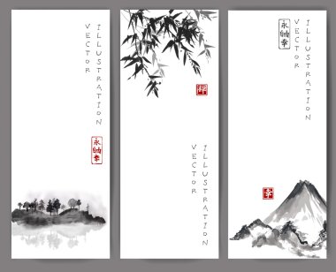 Ağaçta sis ile ada.