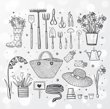 Kroki Bahçe elemanları