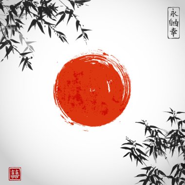 Bambu ve güneş kartı