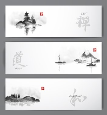 Kırmızı Japon akçaağaç yaprakları ve: Fujiyama